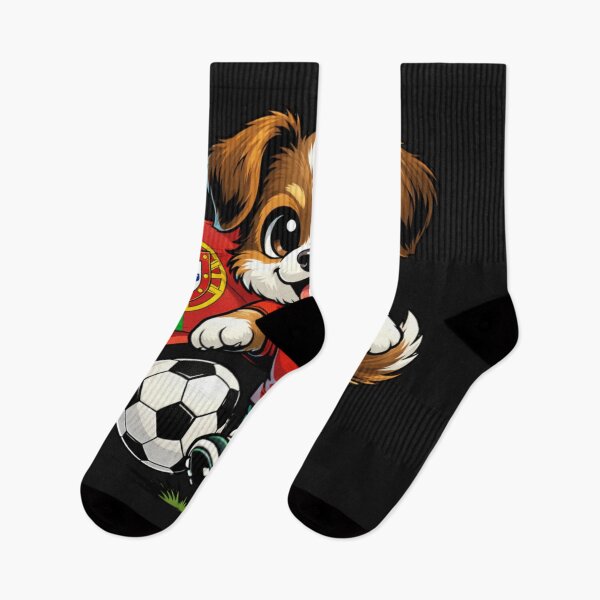 Item preview, Cute Dog Portugal Soccer Fan Football Player designed and sold by Tsugraf Designs.