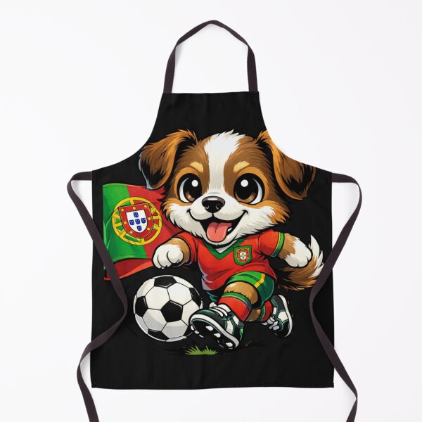 Item preview, Cute Dog Portugal Soccer Fan Football Player designed and sold by Tsugraf Designs.
