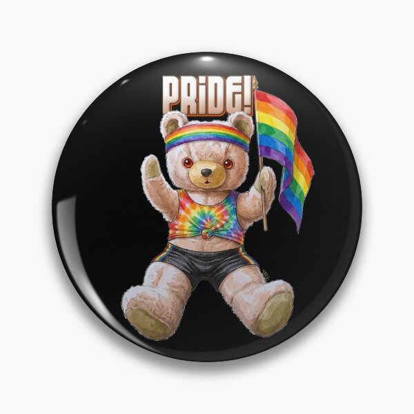 Item preview, Vintage Teddy Bear Charlie PRIDE! designed and sold by AbbottDesigns.