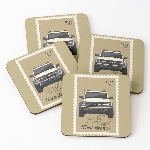 Item preview, Ford Bronco Modern Off-Road SUV Vintage Postage Stamp Art designed and sold by Motorline44.