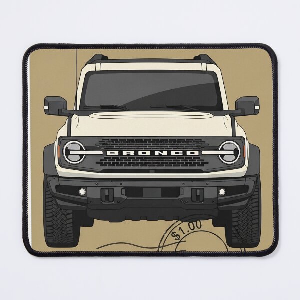 Item preview, Ford Bronco Modern Off-Road SUV Vintage Postage Stamp Art designed and sold by Motorline44.