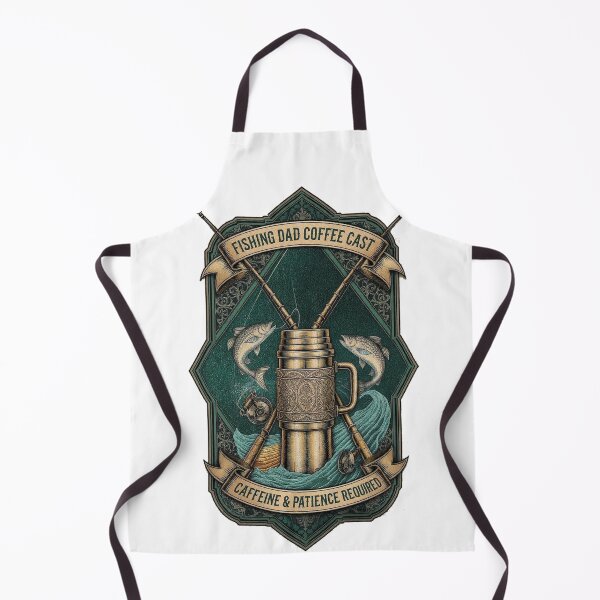 Item preview, Caffeine & Patience Required Funny Fishing Dad Gift designed and sold by YMLux.