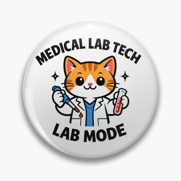 Item preview, Cute Cat Medical Lab Tech Shirt, Funny Lab Mode Cat Technician Design, Medical Laboratory Professionals Week Gift designed and sold by ClinicalHubs.
