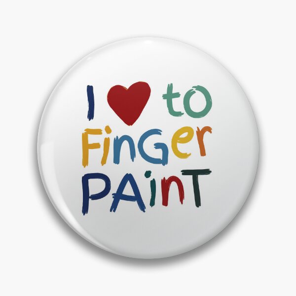 Item preview, I Love To Finger Paint - Colorful Handwritten with Playful Brush designed and sold by ModdiesColors.