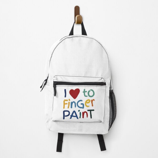 Item preview, I Love To Finger Paint - Colorful Handwritten with Playful Brush designed and sold by ModdiesColors.