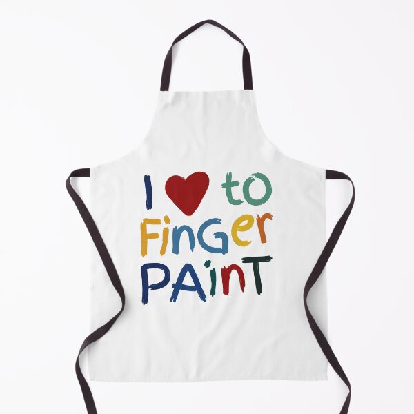 Item preview, I Love To Finger Paint - Colorful Handwritten with Playful Brush designed and sold by ModdiesColors.