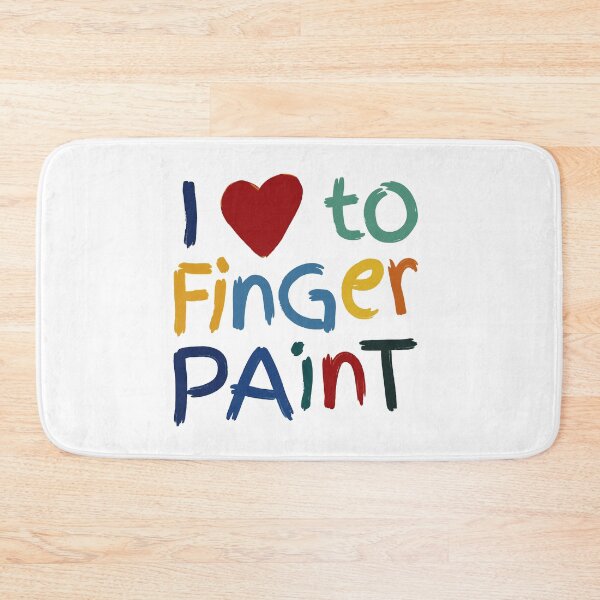 Item preview, I Love To Finger Paint - Colorful Handwritten with Playful Brush designed and sold by ModdiesColors.