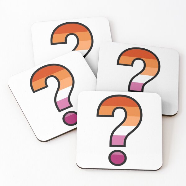 Item preview, Lesbian Pride Flag Question Mark LGBTQ+ Identity designed and sold by Owcomm.