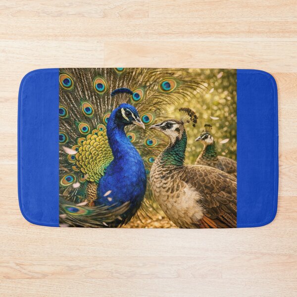 Item preview, Male and Female Peacock Flirting designed and sold by CarolM.