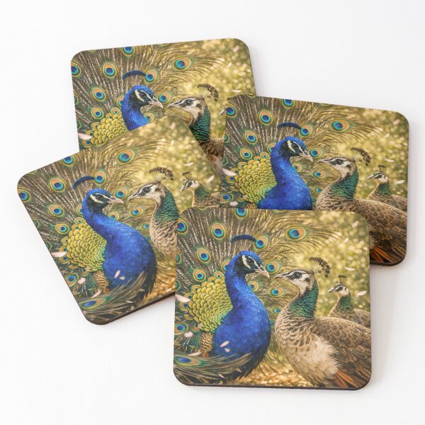 Item preview, Male and Female Peacock Flirting designed and sold by CarolM.