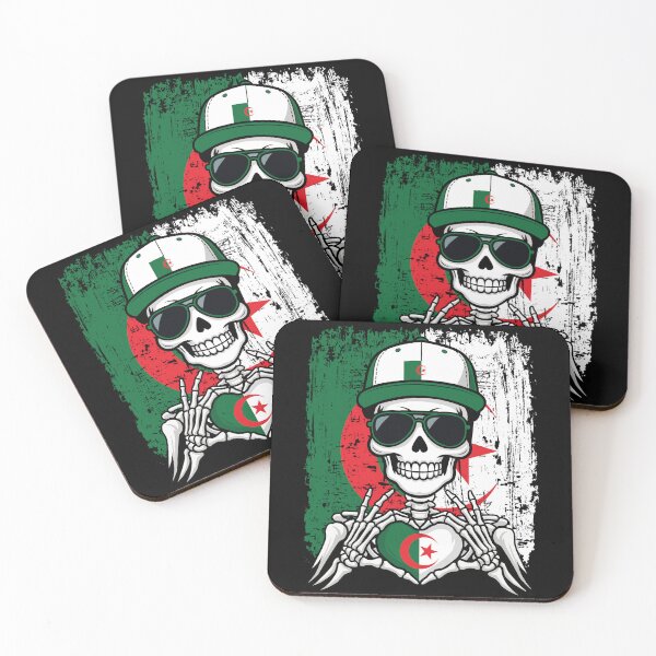 Item preview, Algeria  Pride Skeleton Art Tee designed and sold by Colorful Designs.