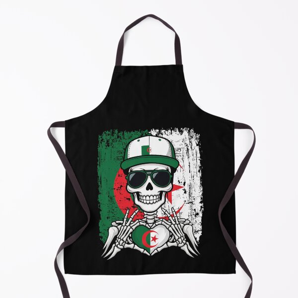 Artikelvorschau, T-Shirt mit Skelett-Motiv und Stolz auf Algerien entworfen und verkauft von Colorful Designs.
