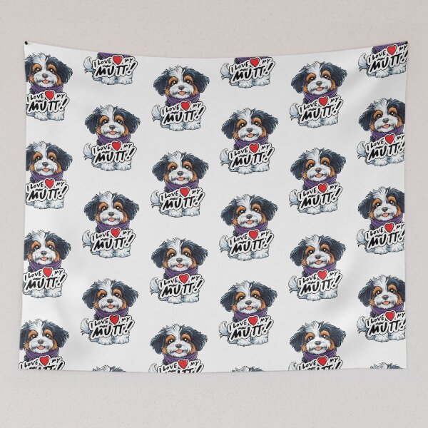 Item preview, I Love my Mutt! designed and sold by SquishyKitkat.