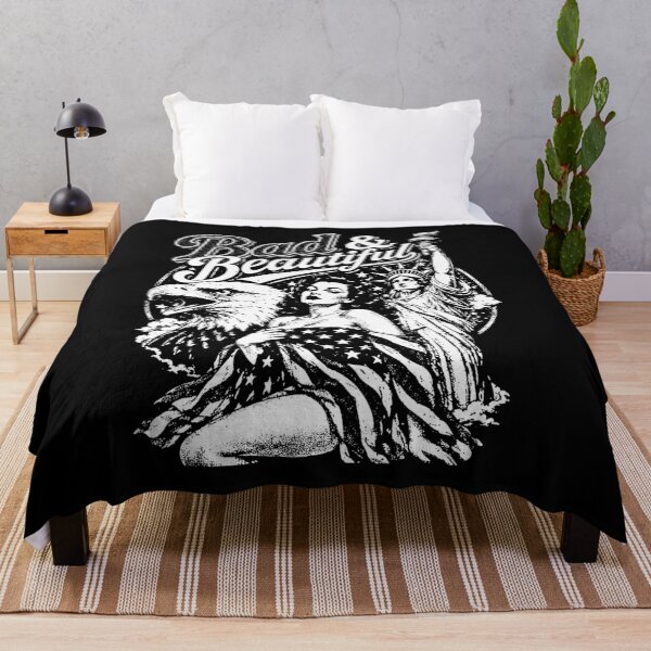 Item preview, Bad and Beautiful Patriotic Woman Eagle Statue of Liberty white and black designed and sold by graphixpolash.