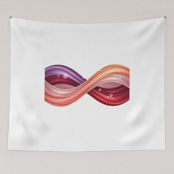 Item preview, Abstract Infinity Ribbon Gradient Bubbles designed and sold by AbanoubStore.