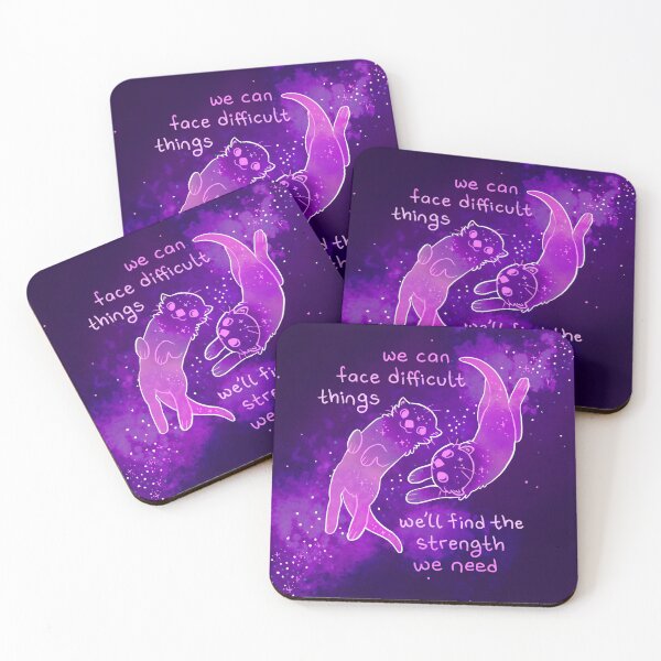 Item preview, "We Can Face Difficult Things" Milky Way Otters designed and sold by thelatestkate.