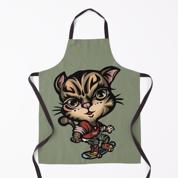 Item preview, SKATER TABBY: Radical Cat in Red Hoodie / 滑板酷貍:紅帽 T 街頭風貍花貓 / スケーター・タビー:赤いパーカーを着たファンキーなサバトラ猫 designed and sold by MeowdelStudio.
