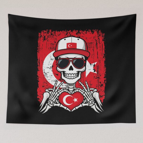 Item preview, Turkey Pride Skeleton Art Tee designed and sold by Colorful Designs.