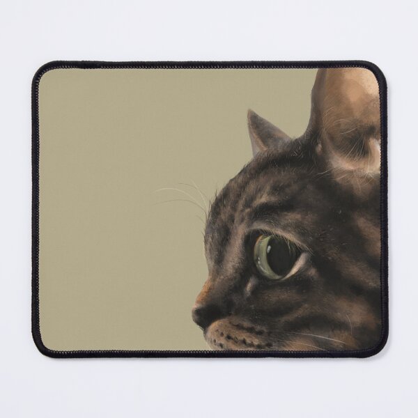 Item preview, The Master of Side-Eye: Judgmental Tabby Cat Portrait / 側臉凝視之王:高冷貍花貓的審視 / 鋭い眼差し:ジト目のサバトラ猫 designed and sold by MeowdelStudio.