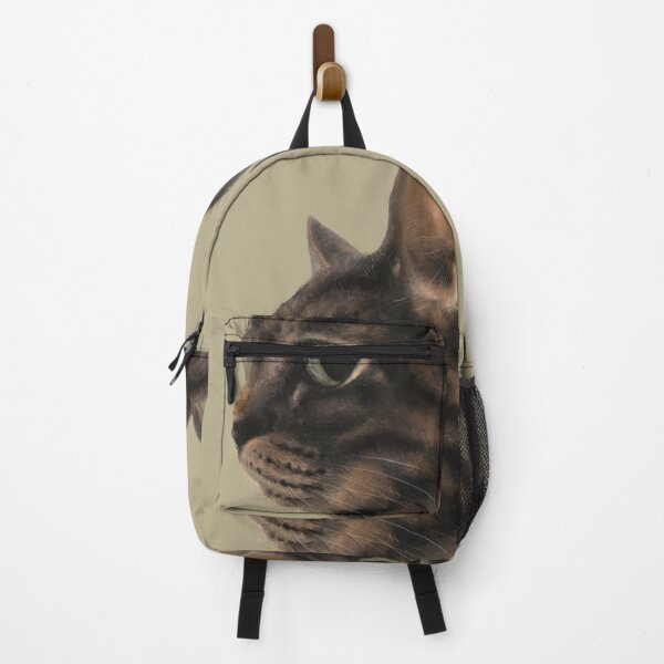 Item preview, The Master of Side-Eye: Judgmental Tabby Cat Portrait / 側臉凝視之王:高冷貍花貓的審視 / 鋭い眼差し:ジト目のサバトラ猫 designed and sold by MeowdelStudio.