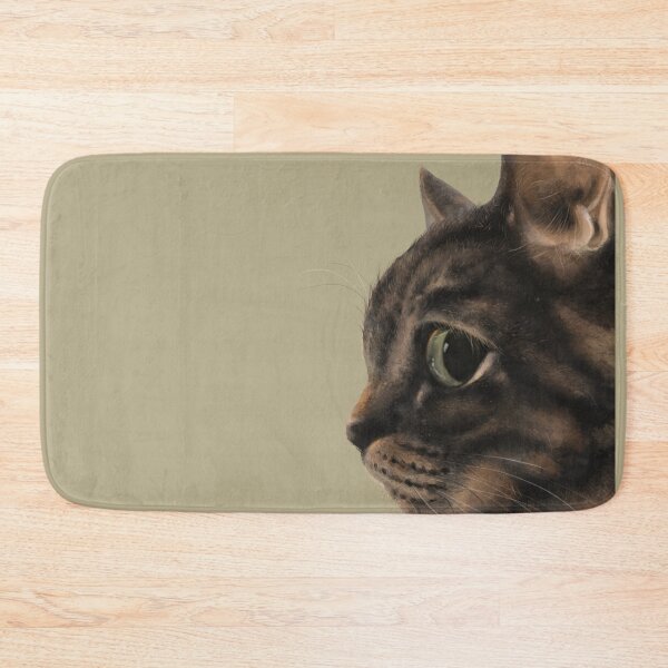 Item preview, The Master of Side-Eye: Judgmental Tabby Cat Portrait / 側臉凝視之王：高冷貍花貓的審視 / 鋭い眼差し：ジト目のサバトラ猫 designed and sold by MeowdelStudio.