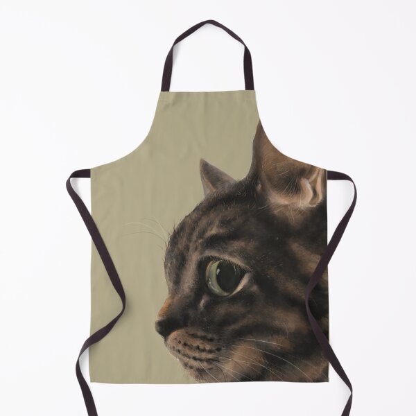Item preview, The Master of Side-Eye: Judgmental Tabby Cat Portrait / 側臉凝視之王:高冷貍花貓的審視 / 鋭い眼差し:ジト目のサバトラ猫 designed and sold by MeowdelStudio.
