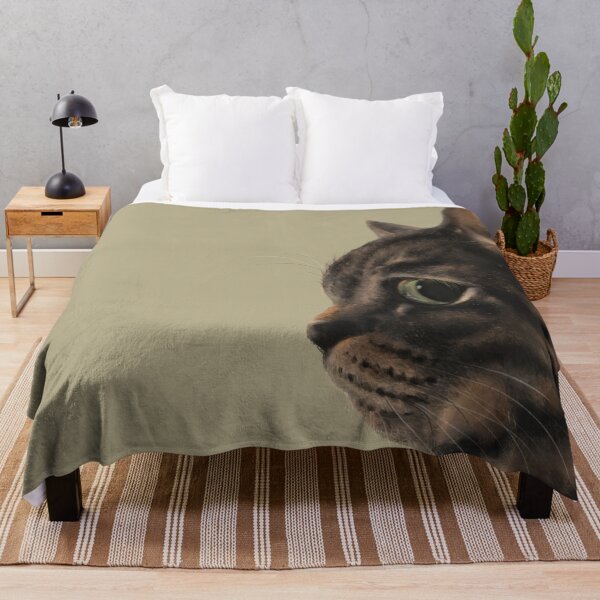 Item preview, The Master of Side-Eye: Judgmental Tabby Cat Portrait / 側臉凝視之王：高冷貍花貓的審視 / 鋭い眼差し：ジト目のサバトラ猫 designed and sold by MeowdelStudio.