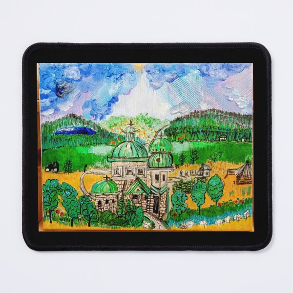 Artikelvorschau, Originalgemälde der Kirche in Klimontów entworfen und verkauft von Anihh @trauma_art.