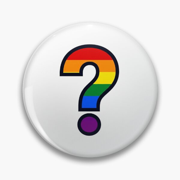 Item preview, Rainbow Pride Question Mark LGBTQ+ Identity Symbol designed and sold by Owcomm.
