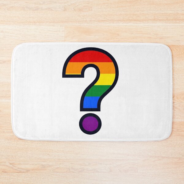 Item preview, Rainbow Pride Question Mark LGBTQ+ Identity Symbol designed and sold by Owcomm.