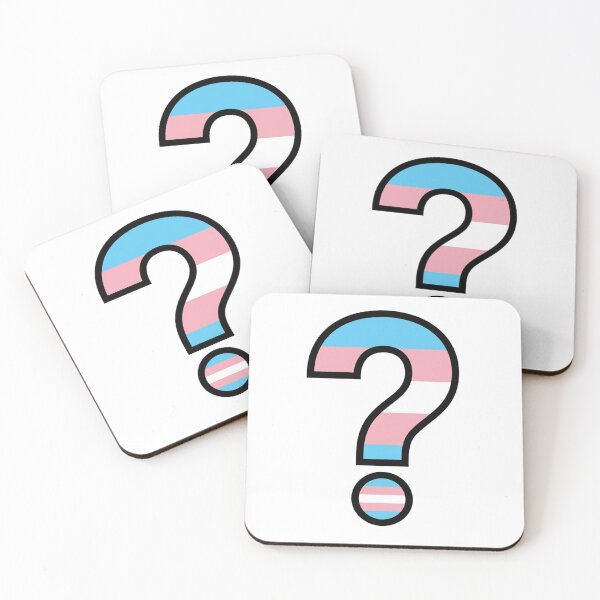 Item preview, Transgender Pride Flag Question Mark Symbol LGBTQ+ Identity Art designed and sold by Owcomm.