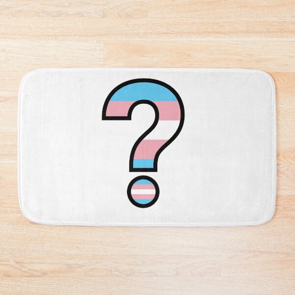 Item preview, Transgender Pride Flag Question Mark Symbol LGBTQ+ Identity Art designed and sold by Owcomm.
