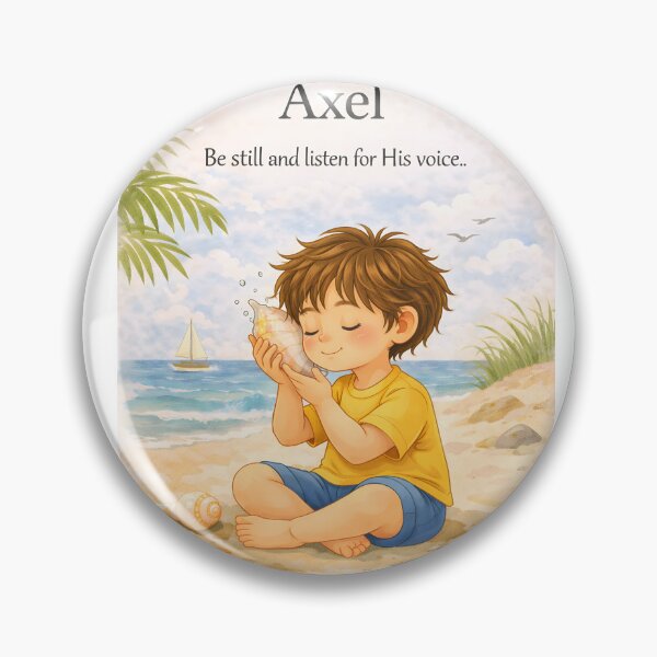 Item preview, Axel Personalized Christian Boy Be Still Beach Nursery Art designed and sold by LoveNurseries.