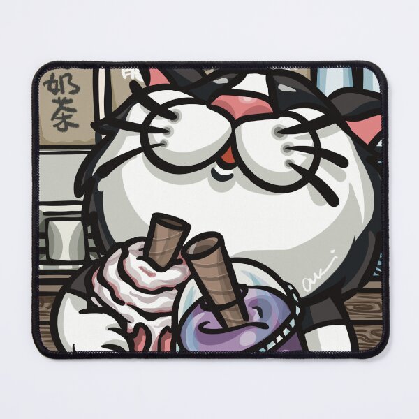 Item preview, BOBA-FELIS Bliss: Tuxedo Cat & Double Pearl Milk Tea / BOBA-FELIS 珍奶幸福:雙倍珍奶與賓士貓 / BOBA-FELIS 至福のタピオカ:ダブルタピオカミルクティーとタキシード猫 designed and sold by MeowdelStudio.