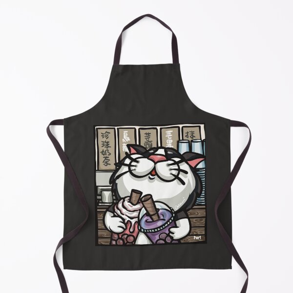 Item preview, BOBA-FELIS Bliss: Tuxedo Cat & Double Pearl Milk Tea / BOBA-FELIS 珍奶幸福:雙倍珍奶與賓士貓 / BOBA-FELIS 至福のタピオカ:ダブルタピオカミルクティーとタキシード猫 designed and sold by MeowdelStudio.