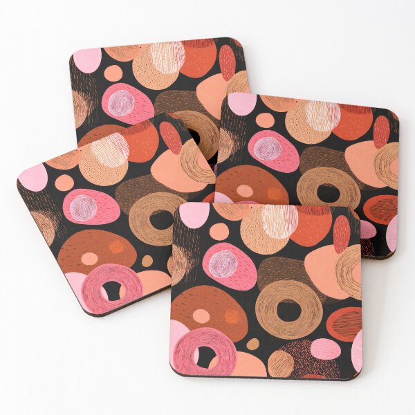 Item preview, Boho Earthtones, Terracotta Colors, And Pink Abstract Shapes designed and sold by DEC02.