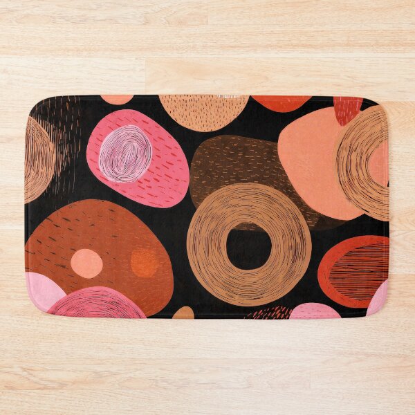 Item preview, Boho Earthtones, Terracotta Colors, And Pink Abstract Shapes designed and sold by DEC02.