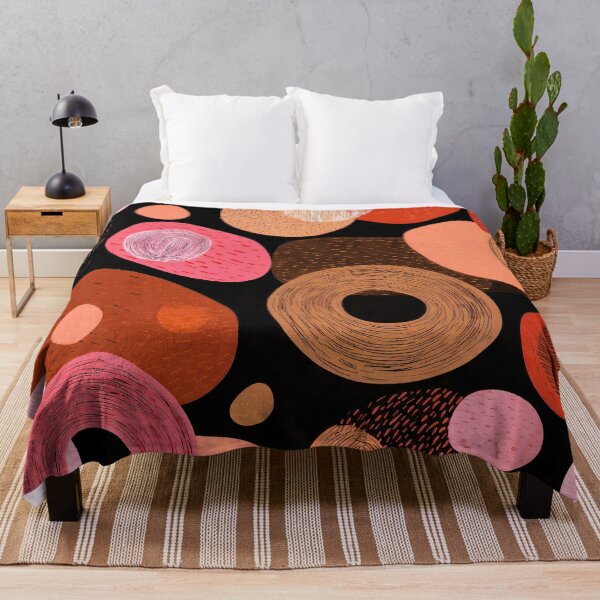Item preview, Boho Earthtones, Terracotta Colors, And Pink Abstract Shapes designed and sold by DEC02.