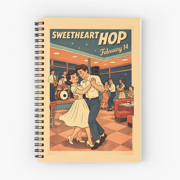 Item preview, Sweetheart Hop February 14 Vintage Dance Night designed and sold by RamyGallery.
