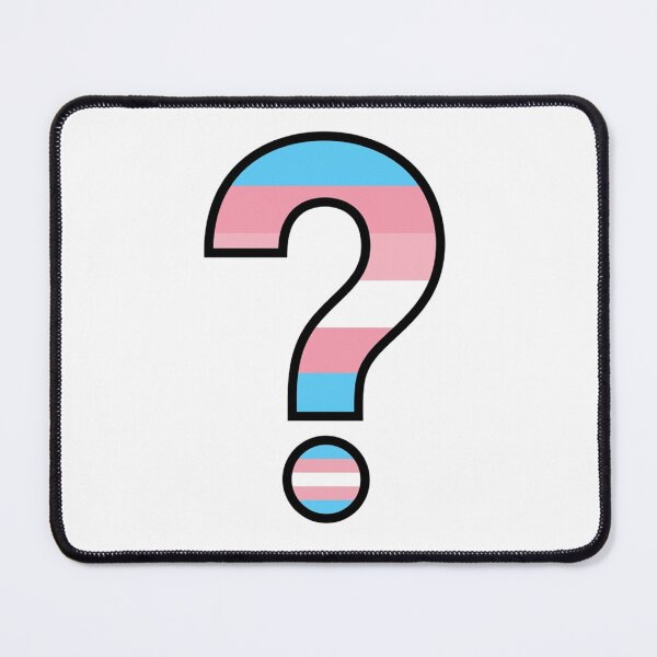 Item preview, Trans Pride Question Mark Transgender Flag Colors designed and sold by Owcomm.