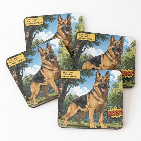 Item preview, Brave and Beautiful German Shepherd designed and sold by MuseMavenDesign.