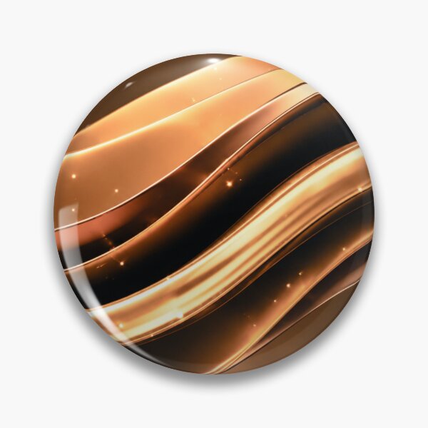 Item preview, Golden Liquid Waves Abstract Wallpaper designed and sold by IntelliMindDesigns.