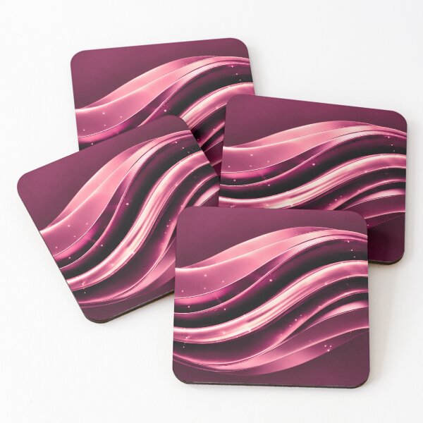 Item preview, Pink Neon Liquid Waves Abstract Wallpaper designed and sold by IntelliMindDesigns.