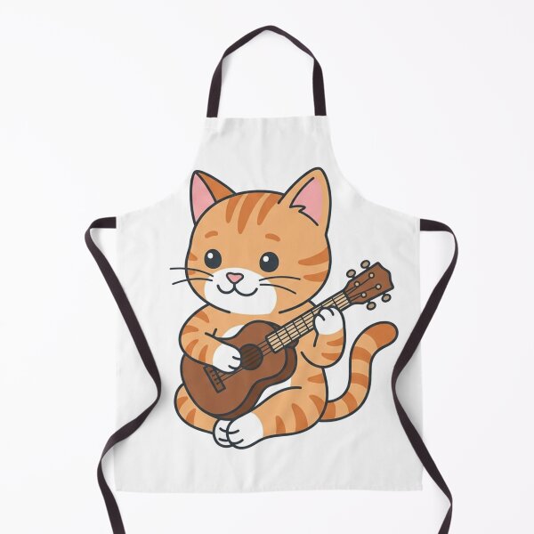Item preview, Cute Orange Tabby Cat Playing Ukulele Kawaii Music Lover Gift designed and sold by Owcomm.