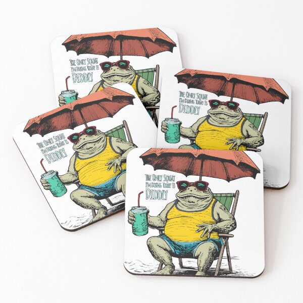 Item preview, The Only Squat I'm Doing Today Is Diddly Funny Beach Frog designed and sold by SaltCreatives.