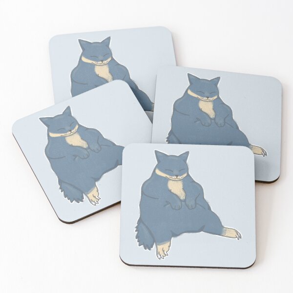 Item preview, Chubby cat relaxing after munching designed and sold by wakbu.png.