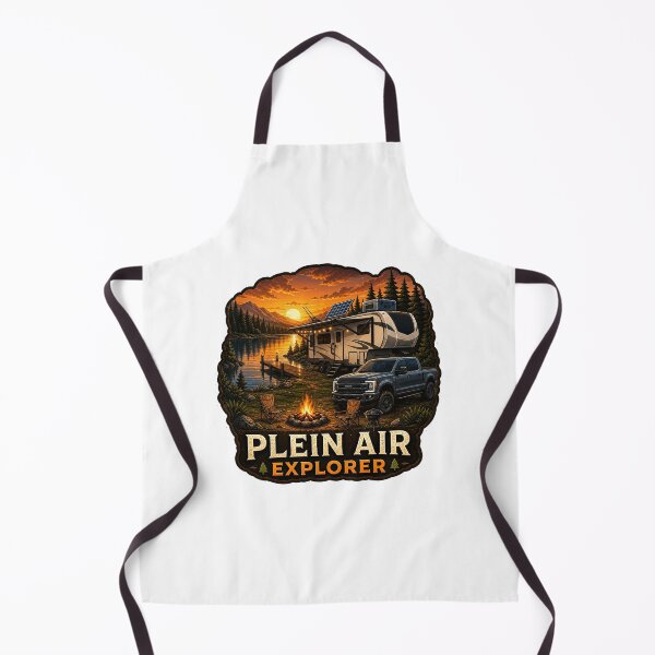 Item preview, Truck Fifthwheel Art - Scenic Mountain Forest Camping Design designed and sold by SasquatchTrail.