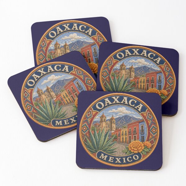Item preview, Oaxaca, Mexico – Colonial streets, cathedral & agave blossom designed and sold by Girih.
