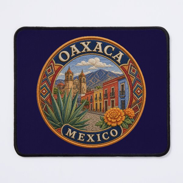 Item preview, Oaxaca, Mexico – Colonial streets, cathedral & agave blossom designed and sold by Girih.