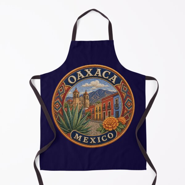 Item preview, Oaxaca, Mexico – Colonial streets, cathedral & agave blossom designed and sold by Girih.